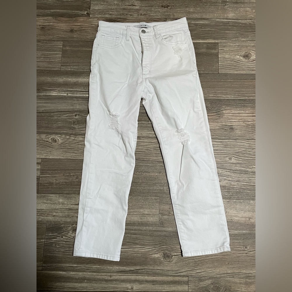 Joe's Jeans White Straight Leg Denim